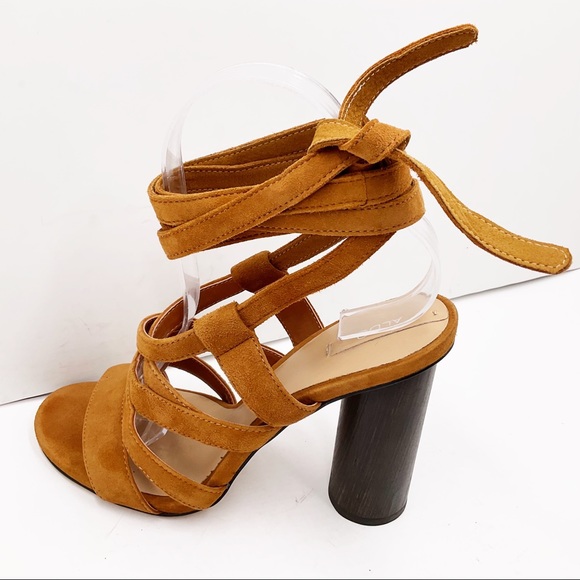 {ALDO} Suede Lace-Up Strappy Heels - Picture 3 of 16